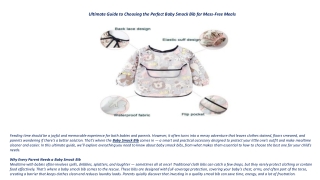 baby smock bib