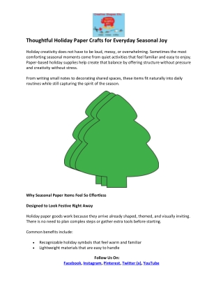 Creative Shapes ETC- Christmas Fir Tree Notepads