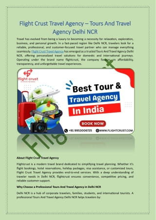 Flight Crust Travel Agency