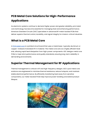 PCB Metal Core Solutions for High-Performance Applications (1)