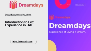 Introduction to Gift Experience in UAE