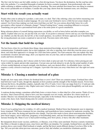 First-Time Botox Mistakes to Avoid: Expert Tips