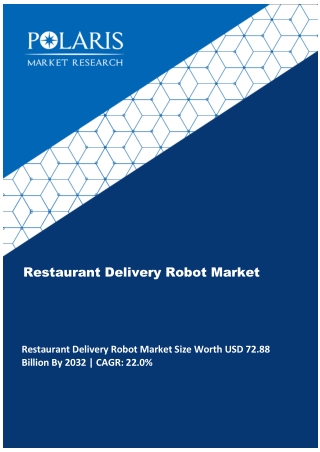 Restaurant Delivery Robot Market