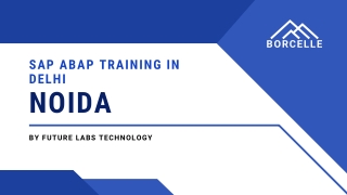 Best SAP ABAP Course in Delhi for Freshers & Professionals