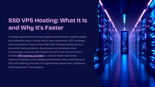SSD VPS Hosting: What It Is and Why It's Faster - HostDime