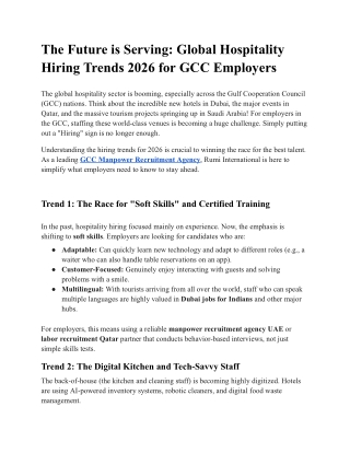 The Future is Serving_ Global Hospitality Hiring Trends 2026 for GCC Employers