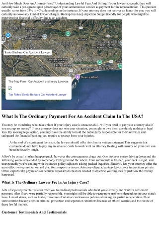 Just How Much Does It Cost To Work With A Personal Injury Lawyer?