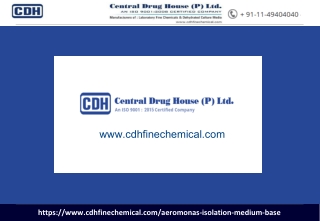 Aeromonas Isolation Medium Base Manufacturers