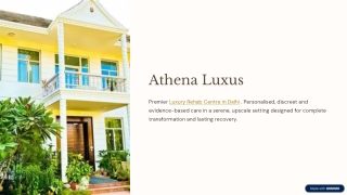 Luxury Rehab Center in Delhi for Comfortable Private Rehab Care