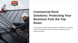 Commercial Roof Solutions Protecting Your Business from the Top Down