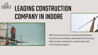 Build Your Dream Space With The Leading Construction Contractors In Indore