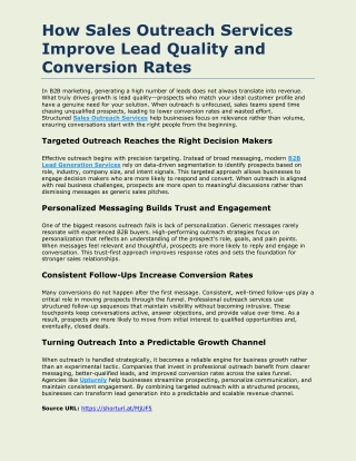 Convert More Leads Using Structured Sales Outreach