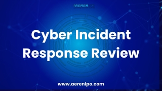 Cyber Incident Response Review & Data Breach Management – AerenLPO