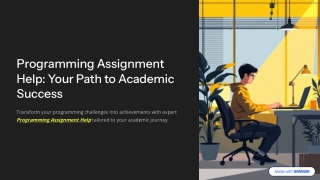 Programming Assignment Help – Academic Coding Made Easy