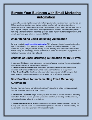Boost Your ROI with Email Marketing Automation