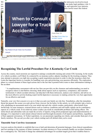 Find The Most Effective Vehicle Accident Attorney In Kentucky