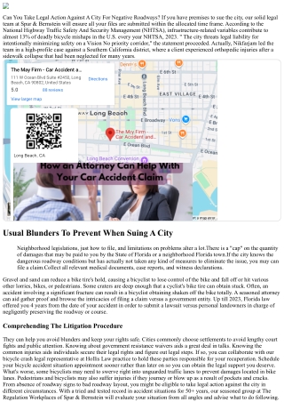 Suing A City For Injury: Know Your Lawful Civil Liberties And Actions