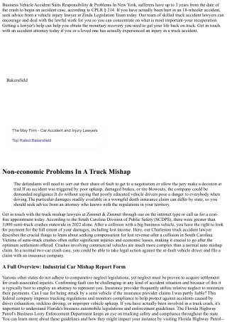 Kinds Of Settlement In Truck-accident Cases Zinda Regulation Team, Pllc