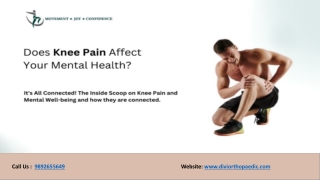 Managing Mental Health from Chronic Knee Pain: Tips & Strategies