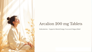 Get Arcalion Tablet for Fatigue & Weakness – Online Generic Medicine