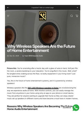 Why Wireless Speakers Are the Future of Home Entertainment