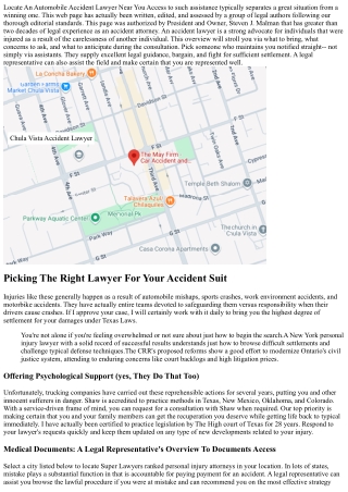 San Antonio Personal Injury Legal Representatives