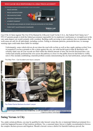 Obligation In Bike Crashes Brought On By Road Threats