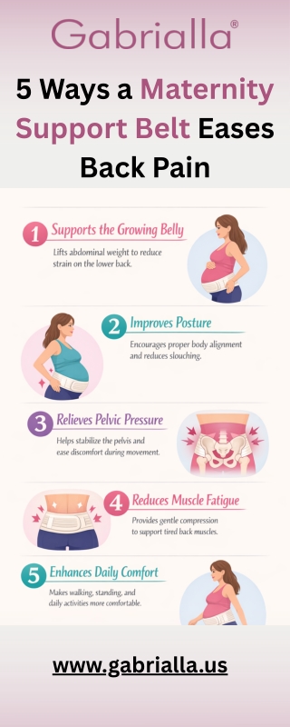5 Ways a Maternity Support Belt Eases Back Pain