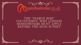 The “March 2026” Countdown Why London Homeowners Must Apply Before the ECO4 Sunset