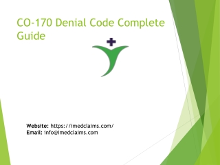CO-170 DENIAL CODE GUIDE
