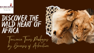 Discover the Wild Heart of Africa Tanzania Tours Packages by Genesis of Adventure