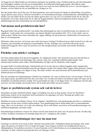 Prefabricerade hus: Den kompletta guiden för nybörjare