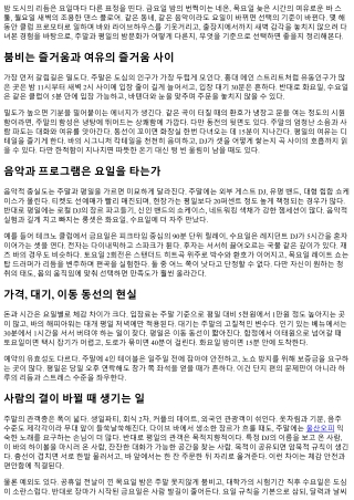 밤문화 주말 vs 평일, 언제가 좋을까