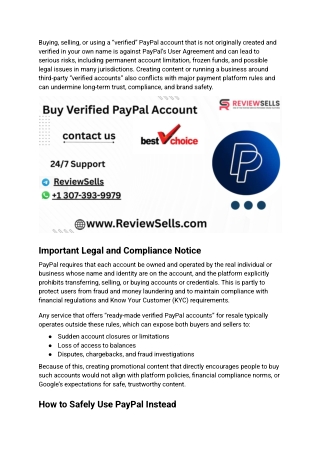 Buy Verified PayPal Account