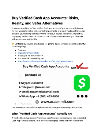 Buy Verified Cash App Accounts