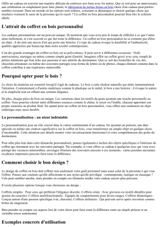 Gagnez des points auprès de vos proches grâce à ce beau cadeau.