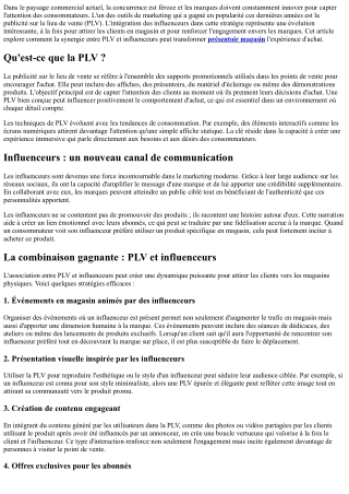 PLV et influenceurs : un duo prometteur pour attirer les clients en magasin ?