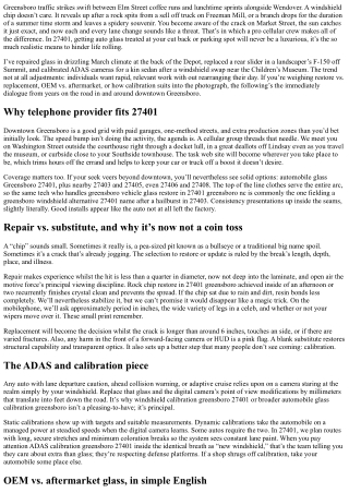 Mobile Windshield Repair Greensboro 27401: We Come to You