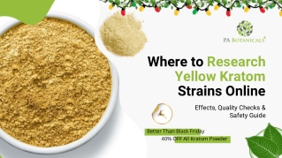 Where to Research Yellow Kratom Strains Online