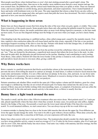 Botox for Bunny Lines, Chin, and Neck: Targeted Fixes