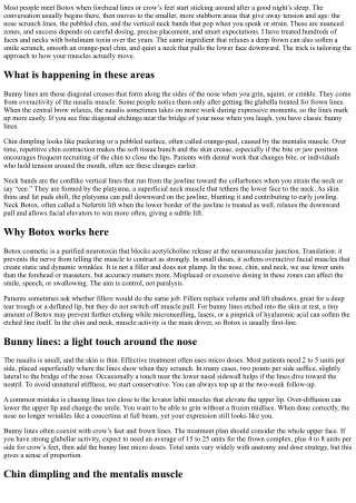 Botox for Bunny Lines, Chin, and Neck: Targeted Fixes