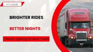 Interior Lighting for Semi Truck