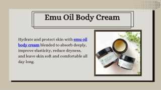 Emu Oil Body Cream
