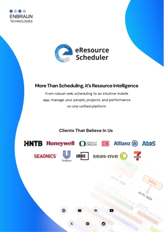 eResource Scheduler Enterprise Resource Management and Scheduling Software