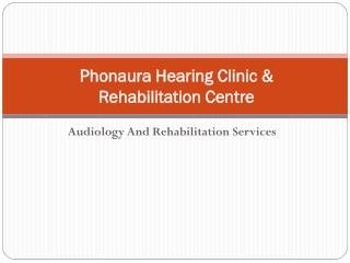 Phonaura Hearing Clinic &