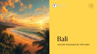 Bali Paradise Experience with Trip Karo | Dream Island Getaway