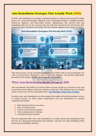 SRE Course with Site Reliability Engineering Online Training