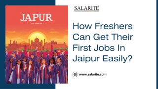 How Freshers Can Get Their First Jobs In Jaipur Easily