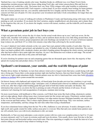 Professional Painters Near Me: What Ypsilanti Homeowners Must Know