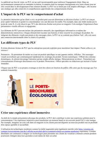 PLV et Engagement Client : Construire une Relation Durable avec vos Clients !